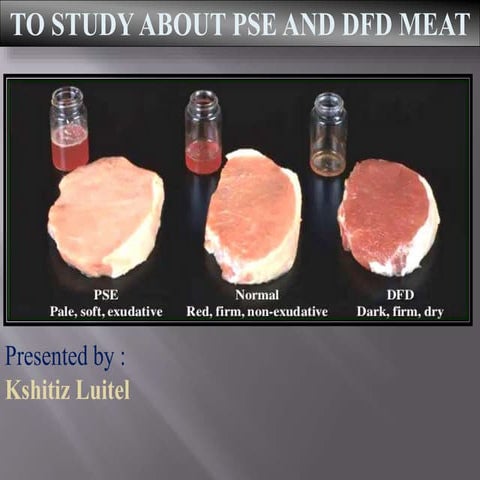 To study about PSE and DFD meat