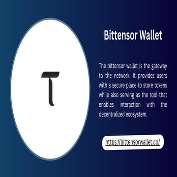Bittensor Wallet | PDF