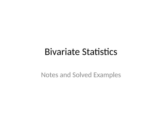 Bivariate Analysis Statistics pesentation.pptx