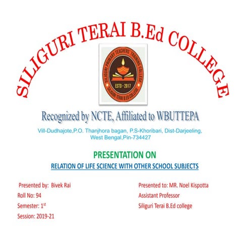 Relation of Life Science with other method subject