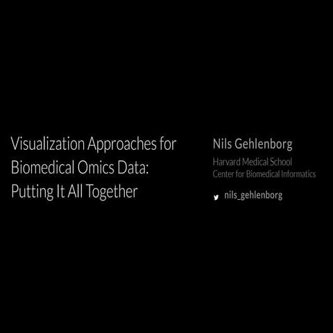 Visualization Approaches for Biomedical Omics Data: Putting It All Together