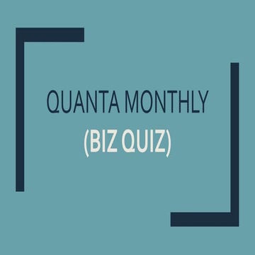 Monthly January 2019 (Tata Crucible prep)