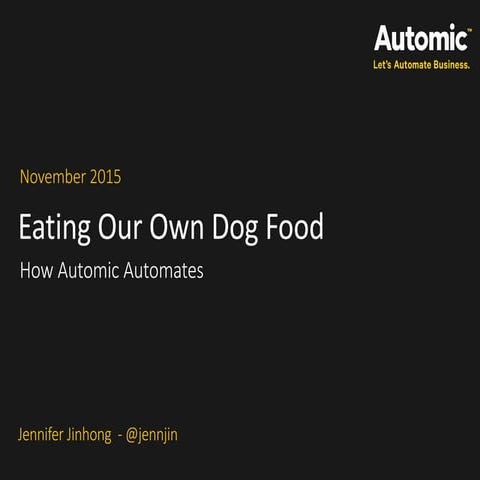 Eating our Own Dogfood - How Automic Automates