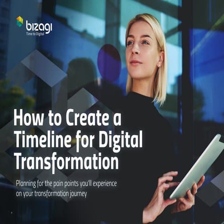 Bizagi   how create timeline for digital transformation