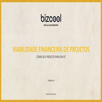 Bizcool   Viabilidade financeira de projetos