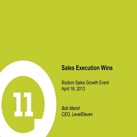 Sales Execution Wins