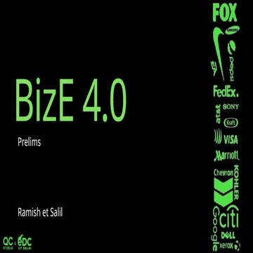 Business Quiz for BeCon '25 at IIT Delhi | BizE 4.0 Prelims | co-set with Sal...