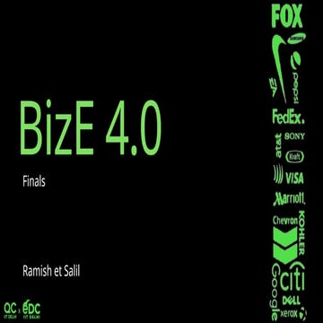 Business Quiz for BeCon '25 at IIT Delhi | BizE 4.0 Finals | co-set with Salil (run as a U25 quiz for BeCon '25)