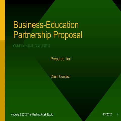 Sample draft PwC partnership proposal | PPTX