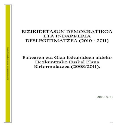 Bizikidetasun plana eusk