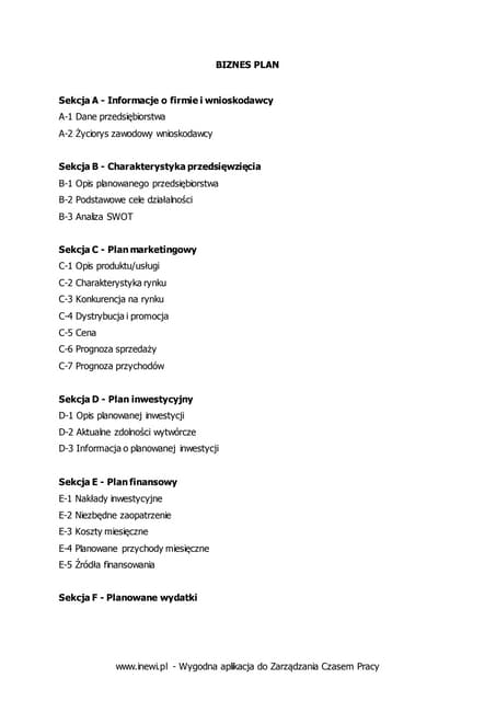 Biznes plan | PDF