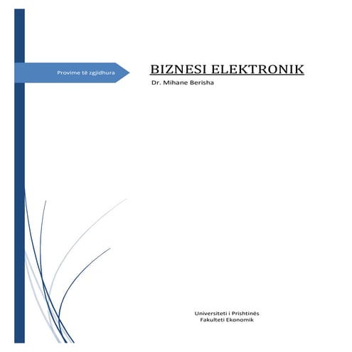 BIZNESI ELEKTRONIK - Dr. Mihane Berisha (Provime të zgjidhura)