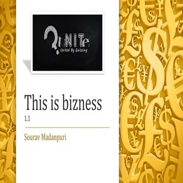 Bizness 1.1 | Business Quiz