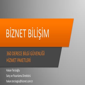 Biznet Bilişim - 360 Derece Bilgi Güvenliği Hizmet Paketleri