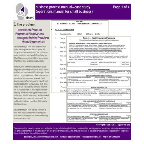Creating Operations Manuals for Small Businesses  – A Case Study