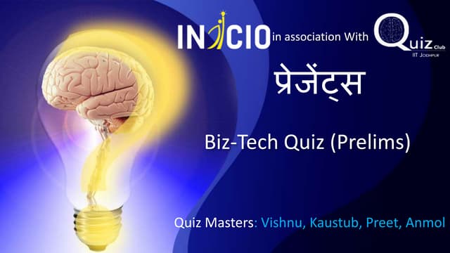 BizTech Quiz Prelims