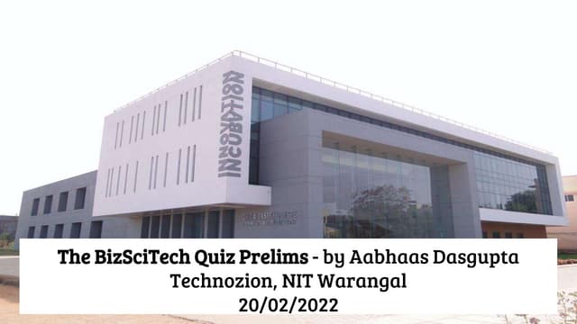 BizSciTech Quiz by Quiz Club NITW