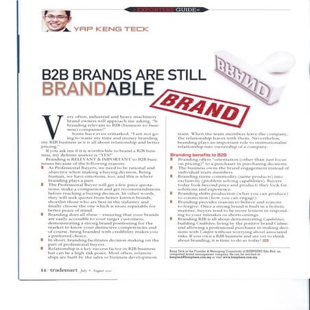 Choosing the right partner for your brand | PDF