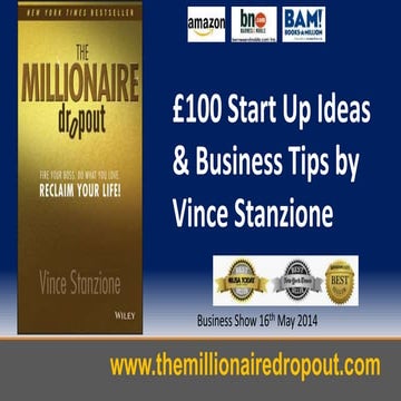 Vince Stanzione Business Start Up Show Wiley May 2014 Slides