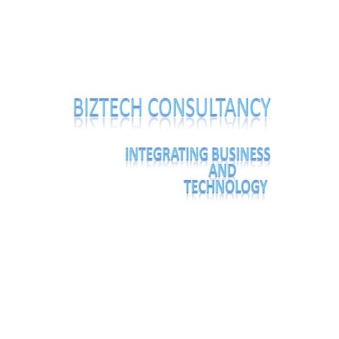 Biztech Consultancy Ppt