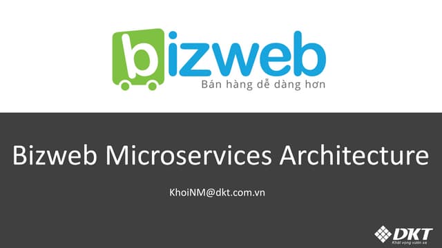Bizweb Microservices Architecture