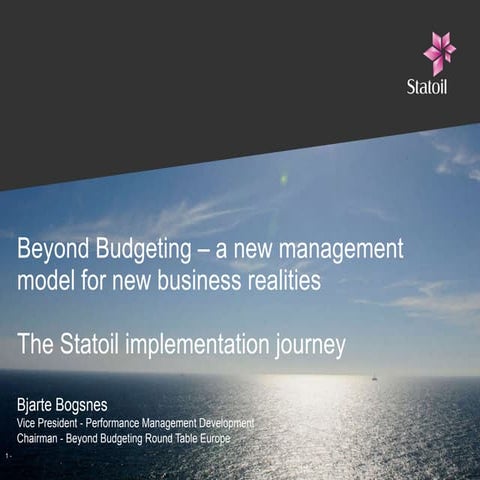 Keynote: Beyond Budgeting 