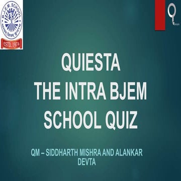 Bjem school quiz finals set