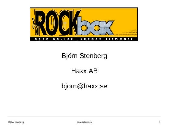 Presentation av Rockbox