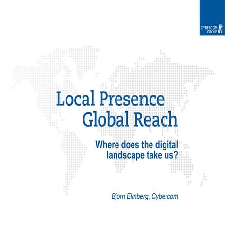 Where does the Digital Landscape take us? Nov 11, 2009