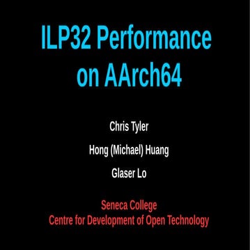 BKK16-305B ILP32 Performance on AArch64