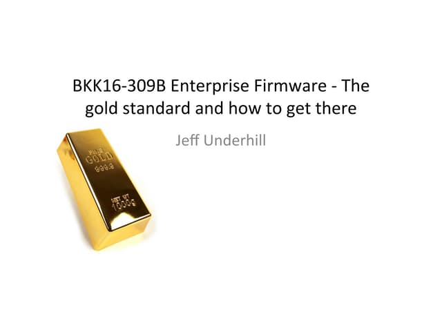 BKK16-309A Open Platform support in UEFI