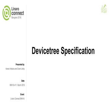 BKK16-411 Devicetree Specification