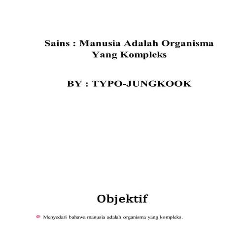 Sains Tingkatan 1 Bab 2 