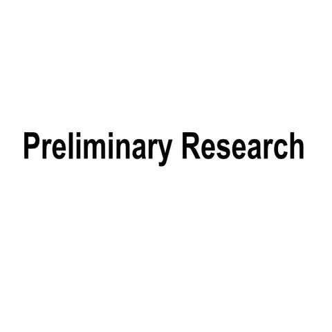 Preliminary Research Steps | PPTX