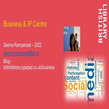 Business & IP Centre - Social Media for Small Business 2022