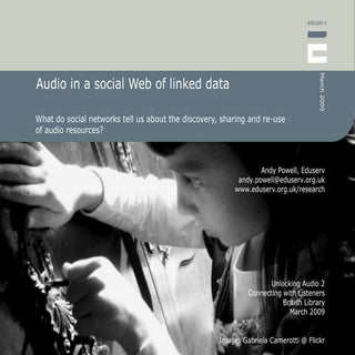 Audio in a social Web of linked data