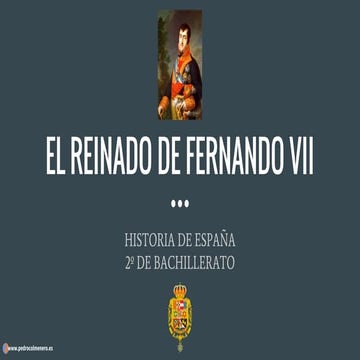 El reinado de Fernando VII