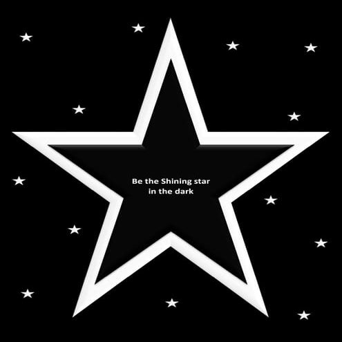 Black star wallpaper