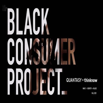 Black Consumer Project Wave 1 - Identity + Values