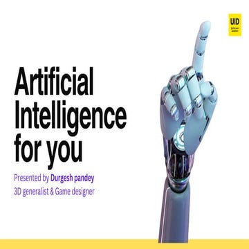 Artificial Intelligence  for you for design education
