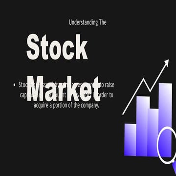 Stock Market Presentation simple ppt format | PPTX