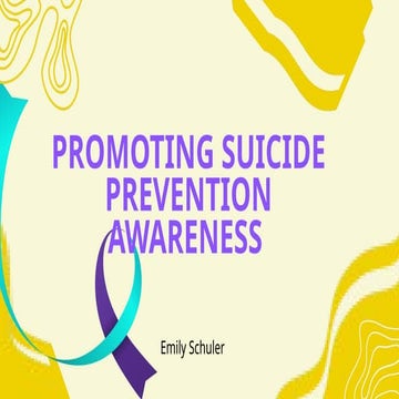 Promoting Suicide Prevention Awareness: Strategies for Support and ...
