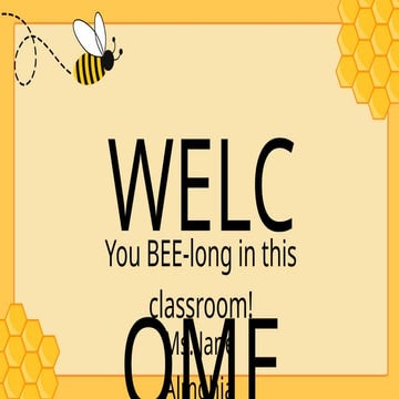 Black and Yellow Illustrative Bee Class Agenda Back to School Presentation.pptx