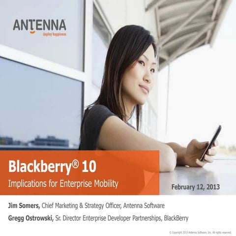 BlackBerry 10 Implications for Enterprise Mobility