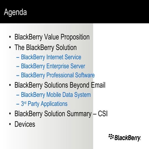 Blackberry Technology ppt | PPTX