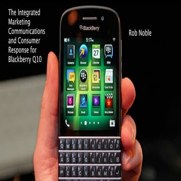 Blackberry Integrated Marketing Communications 