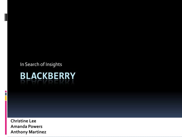 Marketing BlackBerry