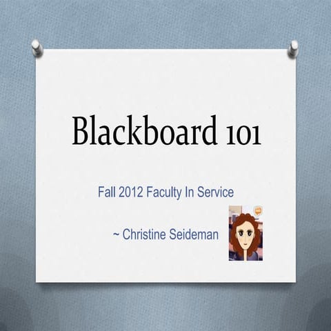 Blackboard 101