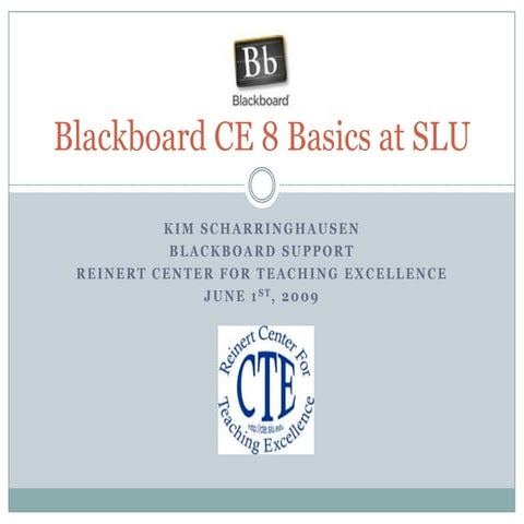 Blackboard ce 8 basics