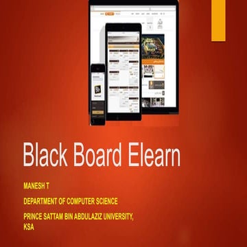 Black board elearn